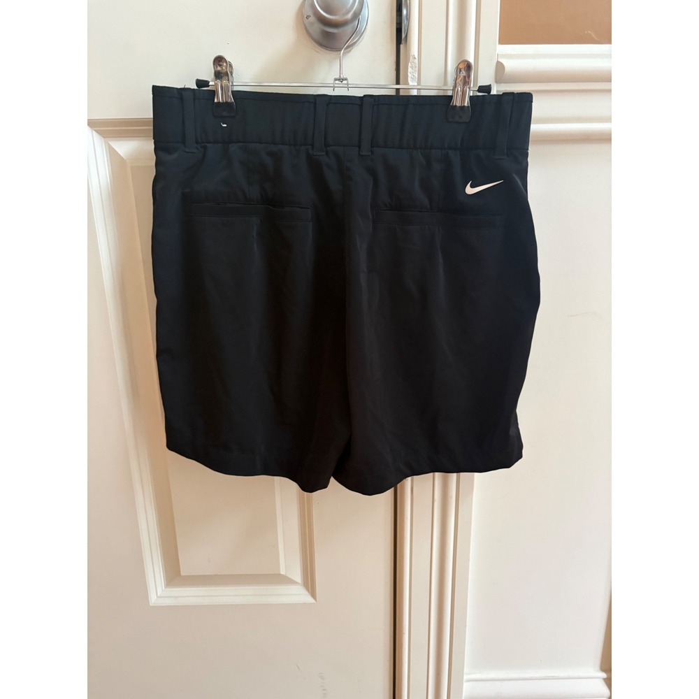 Nike Golf Black Performance Stretch Mesh Pocket Shorts Women Size 10 5in Inseam